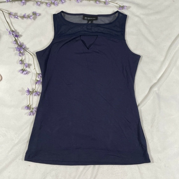 NEW INC International‎ Concepts [ Petite PS Small ] Keyhole Illusion Top - Picture 1 of 8